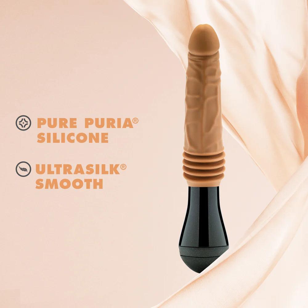 Blush Dr. Skin Silicone Dr. Arthur Thrusting Gyrating Vibrating Dildo - Buy At Luxury Toy X - Free 3-Day Shipping