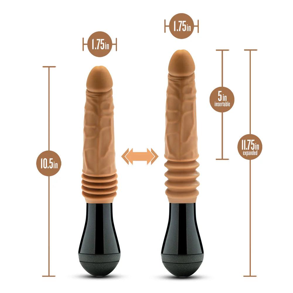 Blush Dr. Skin Silicone Dr. Arthur Thrusting Gyrating Vibrating Dildo - Buy At Luxury Toy X - Free 3-Day Shipping