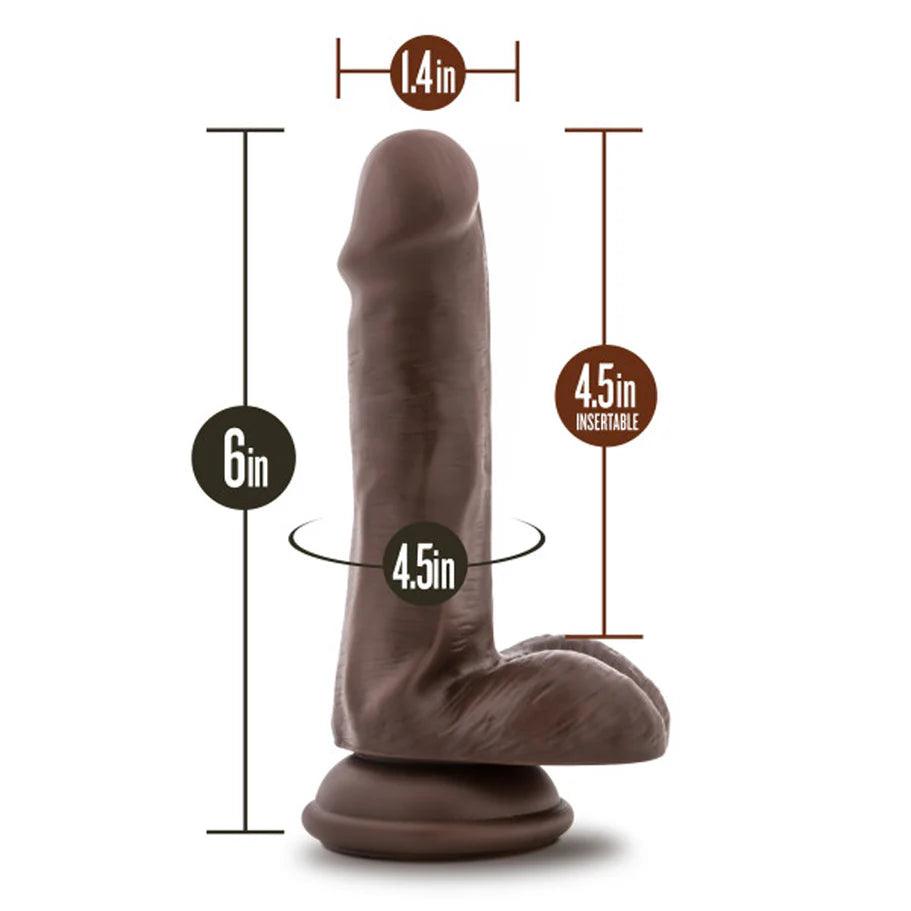 Blush Dr. Skin Silicone Dr. Daniel Realistic 6 in. Posable Dildo with Balls & Suction Cup - Buy At Luxury Toy X - Free 3-Day Shipping