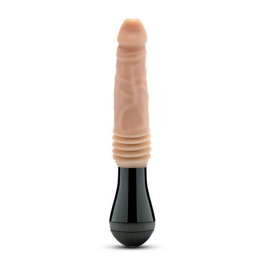 Blush Dr. Skin Silicone Dr. Knight Thrusting Gyrating Vibrating Dildo - Buy At Luxury Toy X - Free 3-Day Shipping