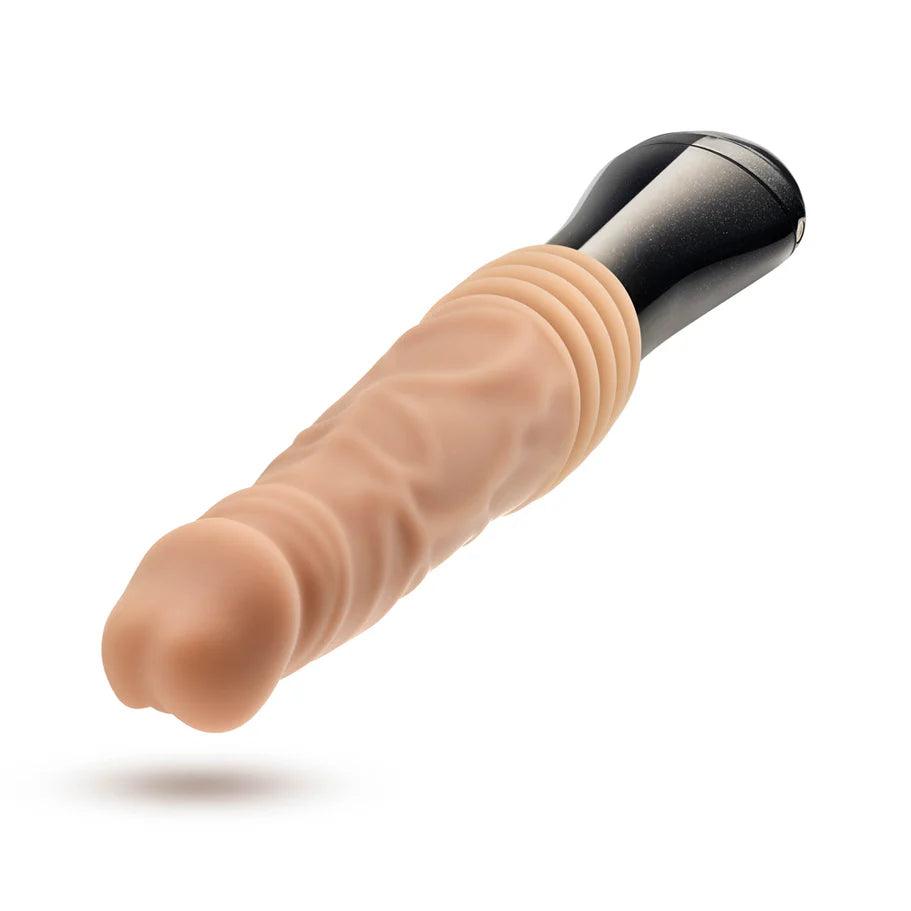 Blush Dr. Skin Silicone Dr. Knight Thrusting Gyrating Vibrating Dildo - Buy At Luxury Toy X - Free 3-Day Shipping