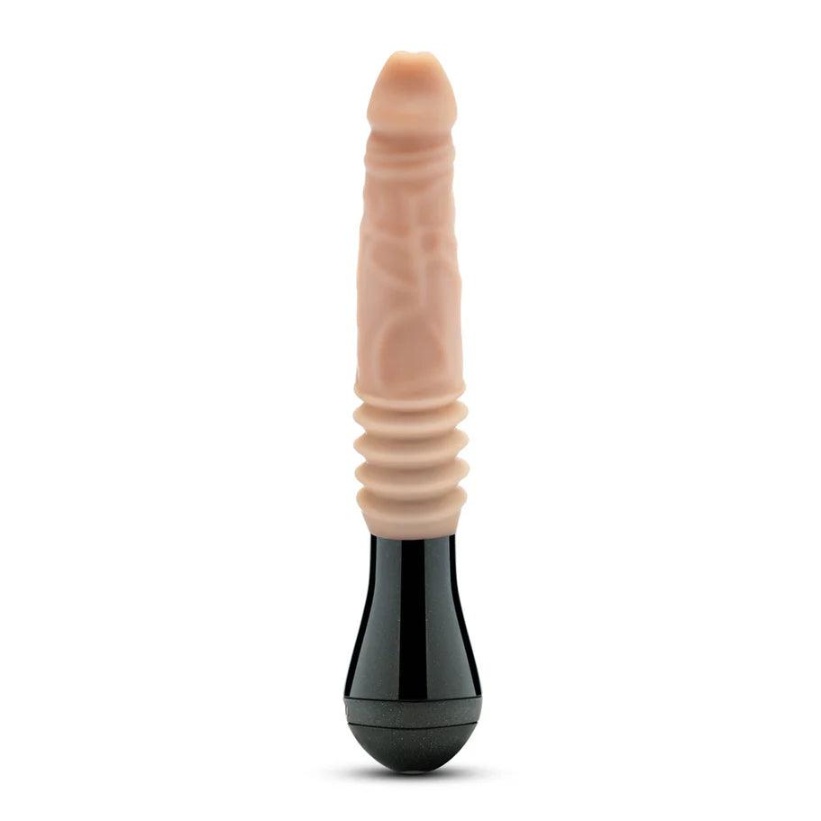 Blush Dr. Skin Silicone Dr. Knight Thrusting Gyrating Vibrating Dildo - Buy At Luxury Toy X - Free 3-Day Shipping