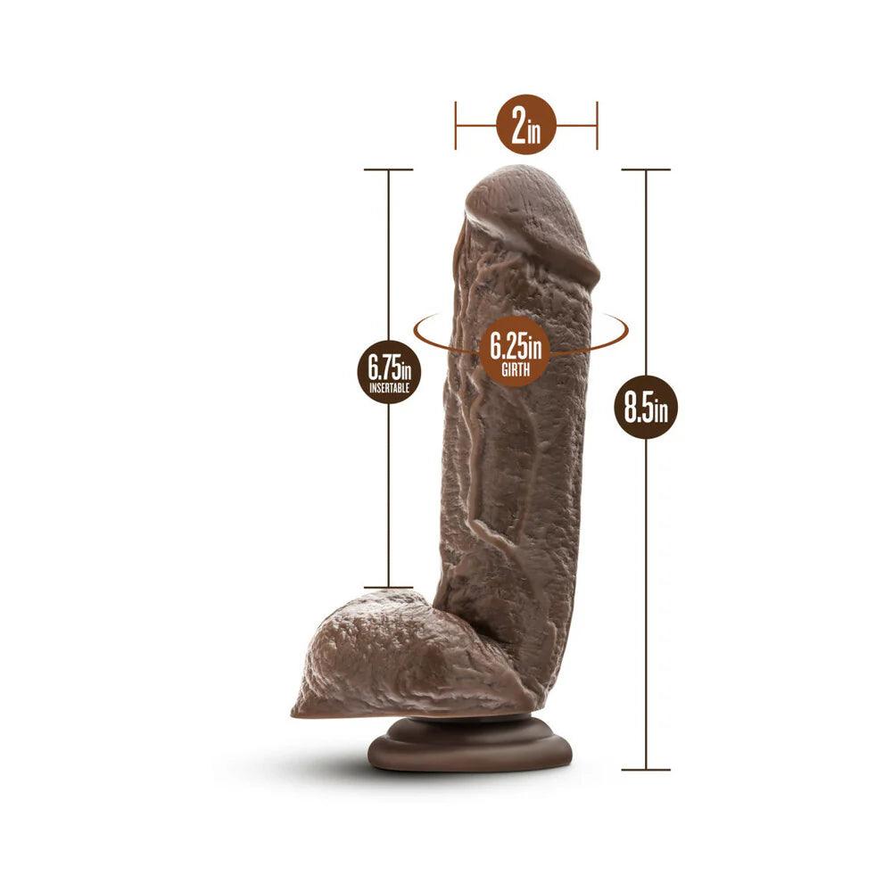 Blush Dr. Skin Silver Collection Mr. D Dildo with Balls and Suction Cup 8.5in - Buy At Luxury Toy X - Free 3-Day Shipping