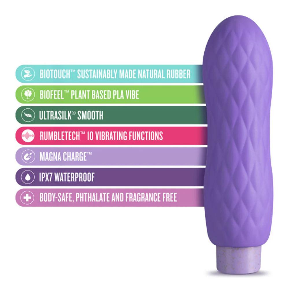 Blush Gaia Eco Bliss Rechargeable Plant Based Vibrator - Lilac - Buy At Luxury Toy X - Free 3-Day Shipping