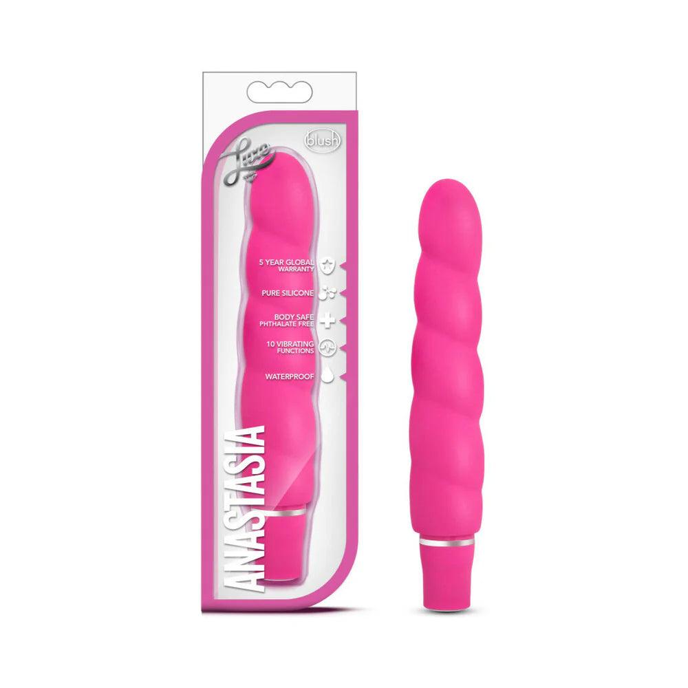 Blush Luxe Anastasia Silicone Slimline Vibrator - Buy At Luxury Toy X - Free 3-Day Shipping