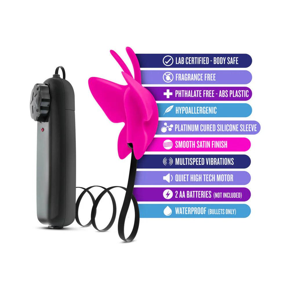 Blush Luxe Butterfly Teaser Remote-Controlled Silicone Mini Vibrator - Buy At Luxury Toy X - Free 3-Day Shipping
