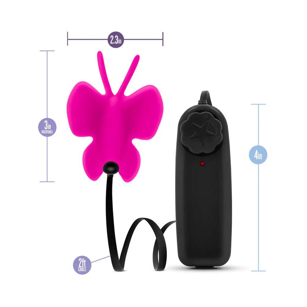 Blush Luxe Butterfly Teaser Remote-Controlled Silicone Mini Vibrator - Buy At Luxury Toy X - Free 3-Day Shipping