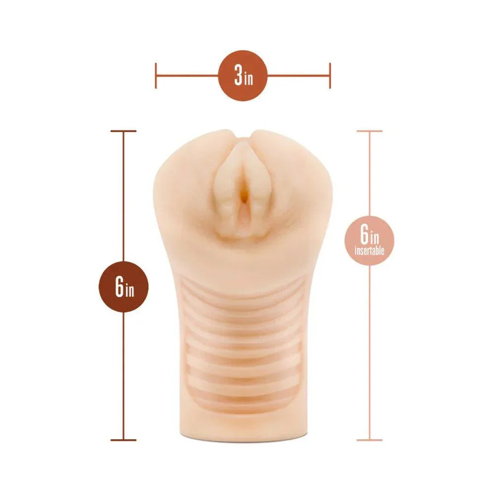 Blush M Elite Soft + Wet Annabella Vagina Stroker with Bullet Vibrator - Buy At Luxury Toy X - Free 3-Day Shipping