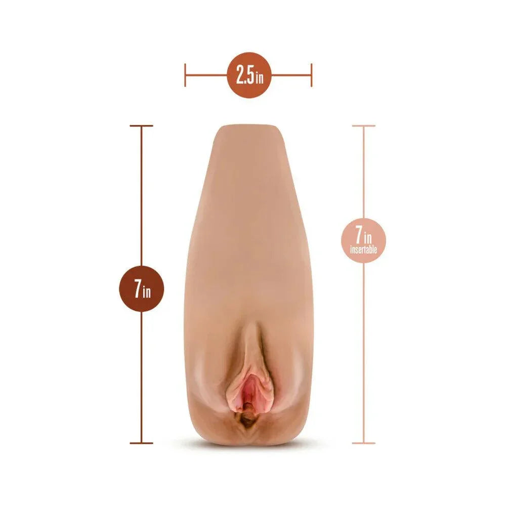Blush M Elite Soft + Wet Renata Vagina Stroker with Bullet Vibrator - Buy At Luxury Toy X - Free 3-Day Shipping