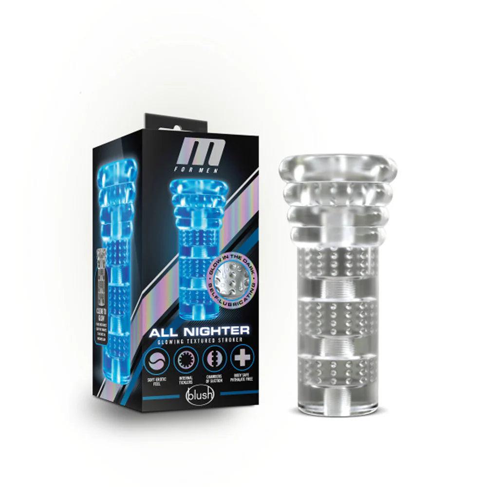 Blush M for Men All Nighter Glow in the Dark Textured Stroker - Buy At Luxury Toy X - Free 3-Day Shipping