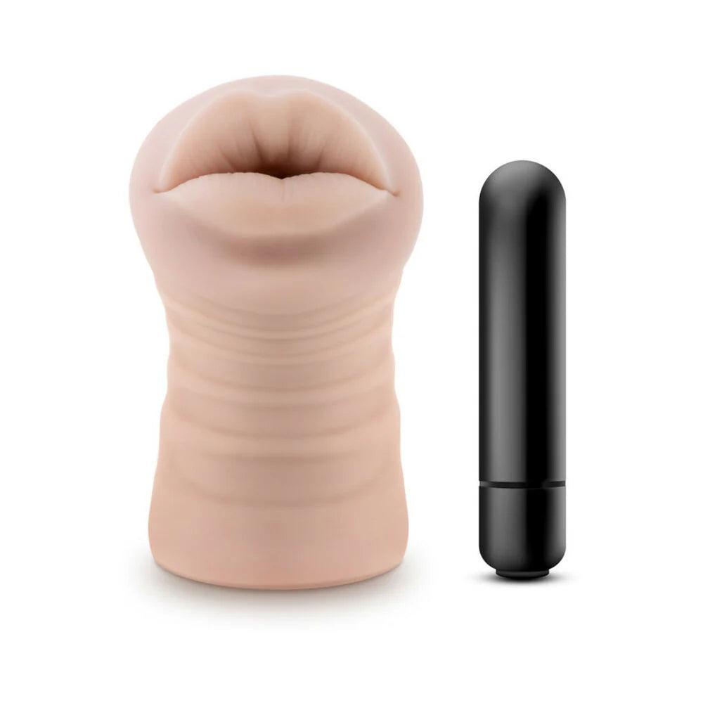 Blush M for Men Angie Oral Stroker with Bullet Vibrator - Buy At Luxury Toy X - Free 3-Day Shipping