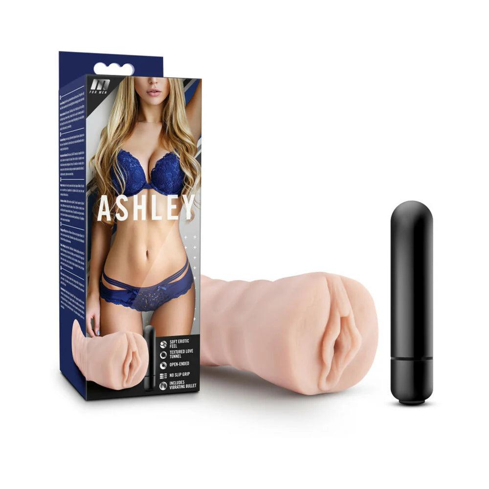 Blush M for Men Ashley Vagina Stroker with Bullet Vibrator - Buy At Luxury Toy X - Free 3-Day Shipping