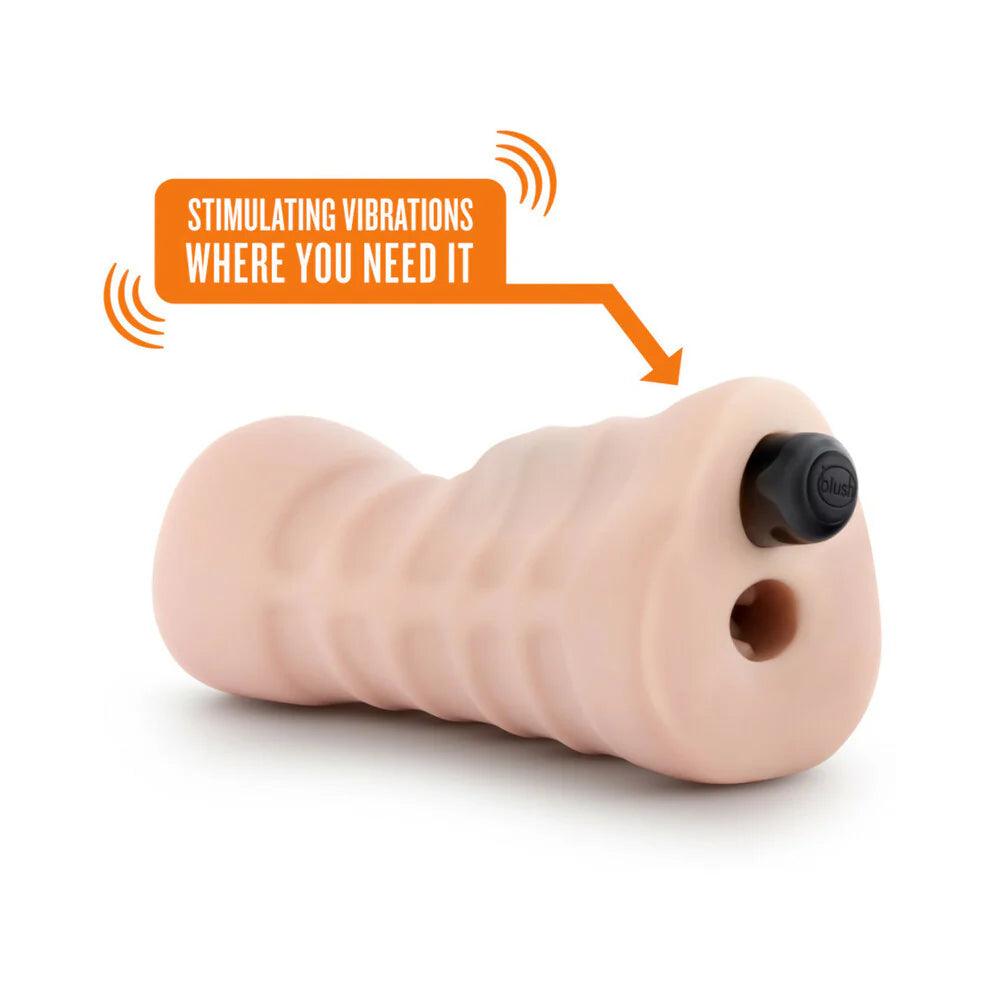Blush M for Men Ashley Vagina Stroker with Bullet Vibrator - Buy At Luxury Toy X - Free 3-Day Shipping