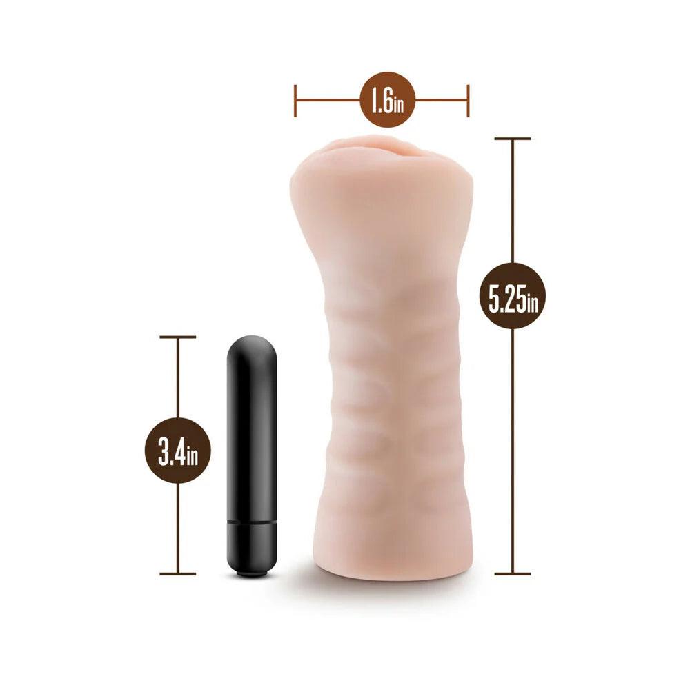 Blush M for Men Ashley Vagina Stroker with Bullet Vibrator - Buy At Luxury Toy X - Free 3-Day Shipping