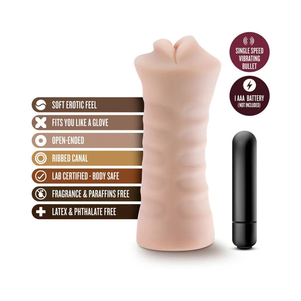Blush M for Men Skye Oral Stroker with Bullet Vibrator - Buy At Luxury Toy X - Free 3-Day Shipping
