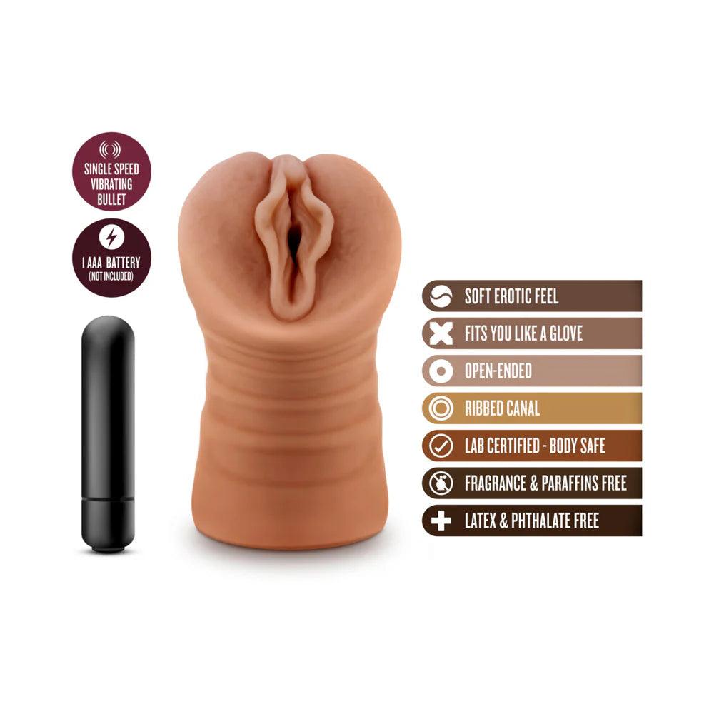 Blush M for Men Sofia Vagina Stroker with Bullet Vibrator - Buy At Luxury Toy X - Free 3-Day Shipping
