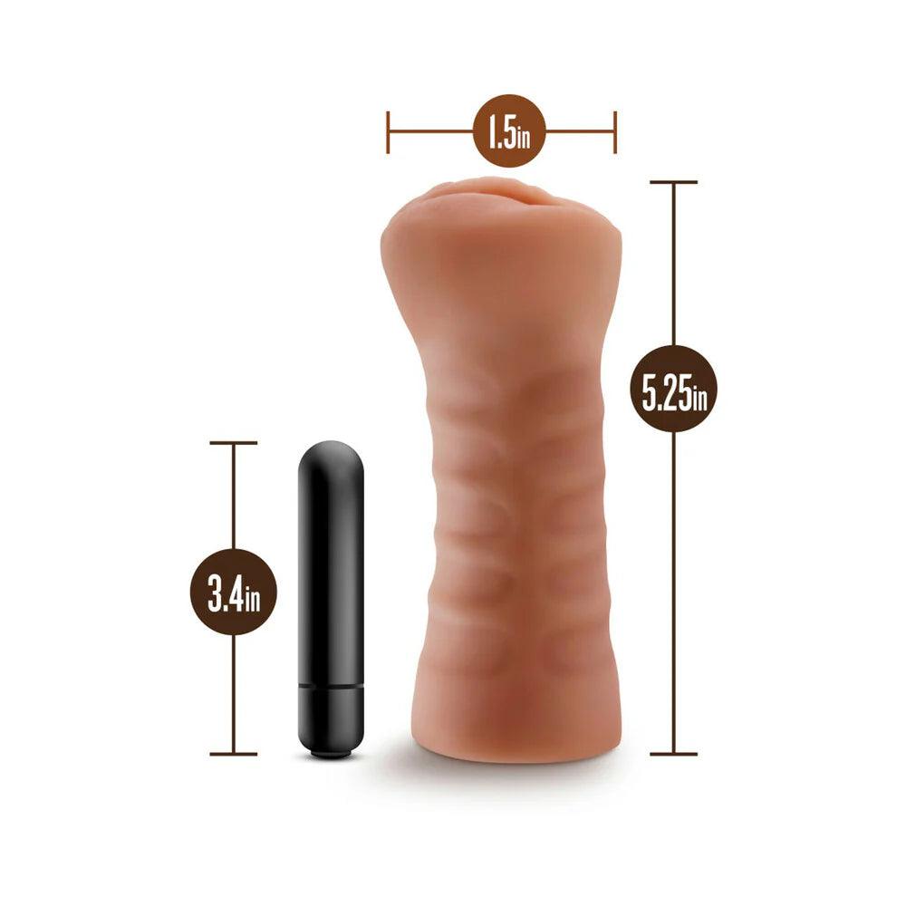 Blush M for Men Sofia Vagina Stroker with Bullet Vibrator - Buy At Luxury Toy X - Free 3-Day Shipping