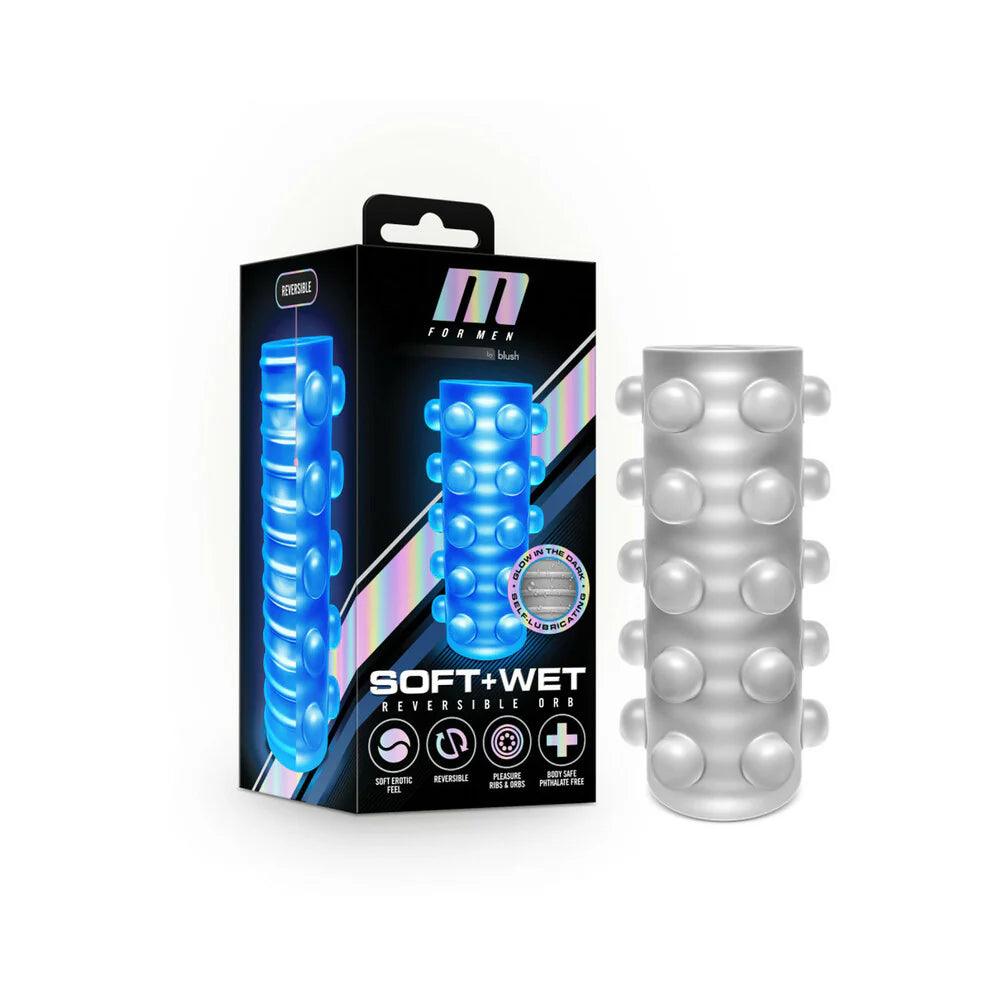 Blush M for Men Soft + Wet Reversible Orb Glow in the Dark Self-Lubricating Stroker - Buy At Luxury Toy X - Free 3-Day Shipping