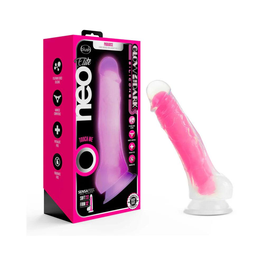 Blush Neo Elite Glow in the Dark Viper 7 in. Dual-Density Dildo - Buy At Luxury Toy X - Free 3-Day Shipping