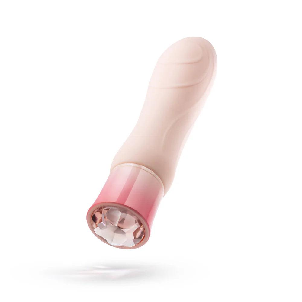 Blush Oh My Gem Elegant Rechargeable Warming Textured Silicone G-Spot Vibrator Morganite - Buy At Luxury Toy X - Free 3-Day Shipping