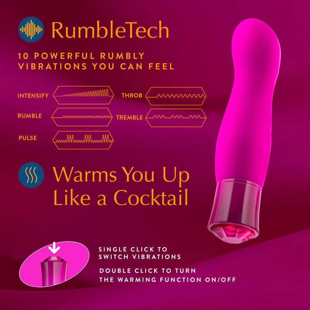 Blush Oh My Gem Exclusive Rechargeable Silicone G-Spot Vibrator - Buy At Luxury Toy X - Free 3-Day Shipping
