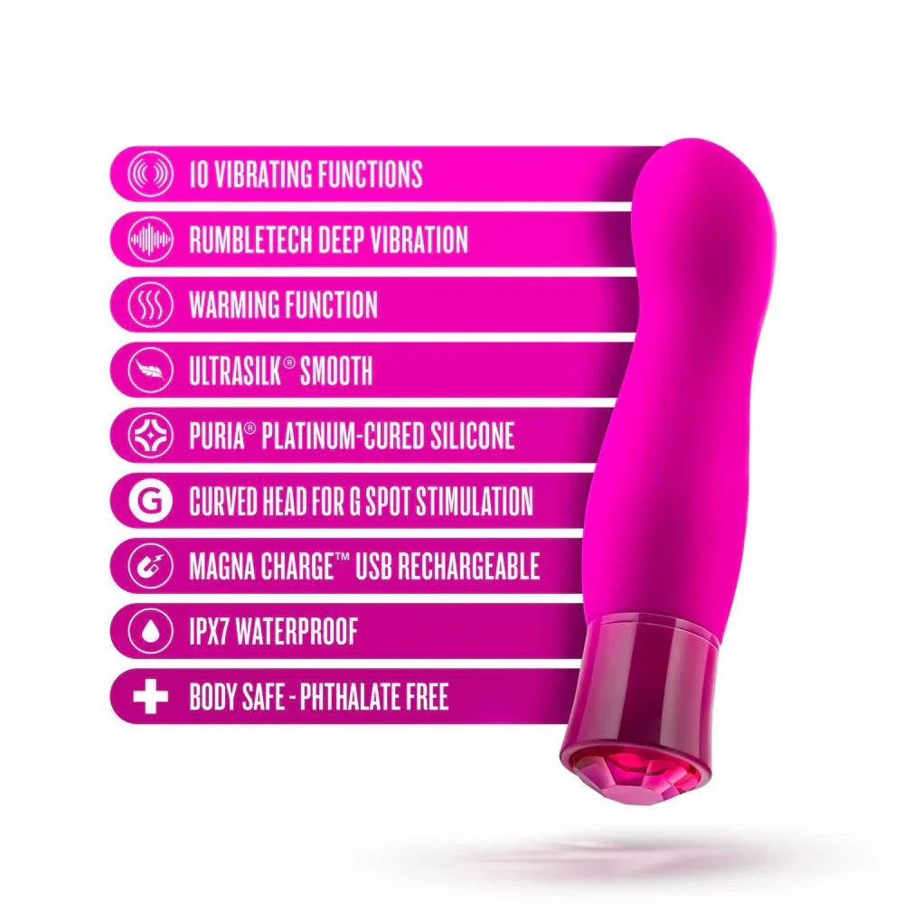 Blush Oh My Gem Exclusive Rechargeable Silicone G-Spot Vibrator - Buy At Luxury Toy X - Free 3-Day Shipping