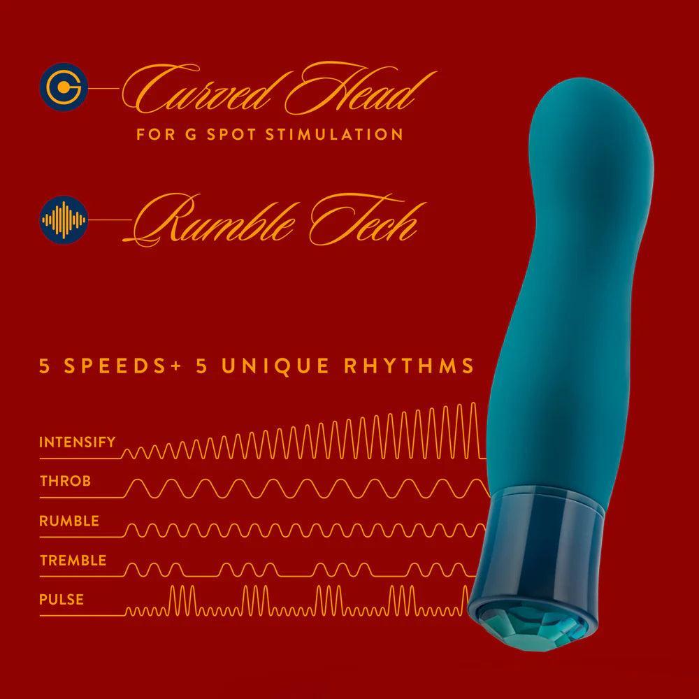 Blush Oh My Gem Fierce Rechargeable Warming Silicone G-Spot Vibrator - Buy At Luxury Toy X - Free 3-Day Shipping