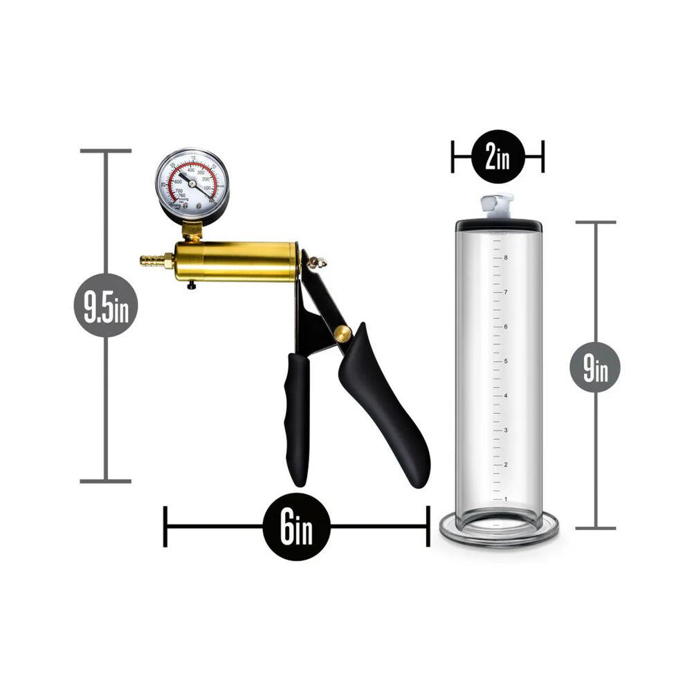 Blush Performance VX6 Vacuum Penis Pump with Brass Pistol & Pressure Gauge - Buy At Luxury Toy X - Free 3-Day Shipping