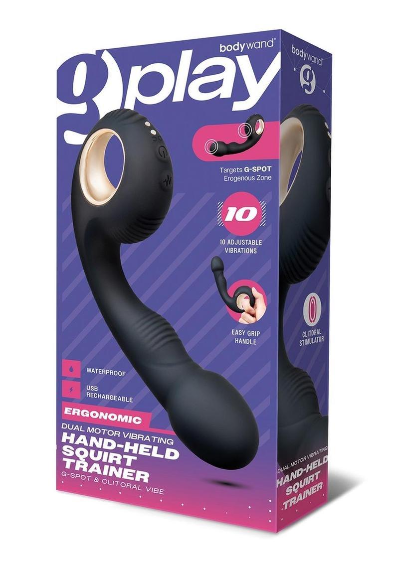 Bodywand G-Play Ergonomic Rechargeable Silicone Dual Motor Squirt Trainer Vibrator with Clitoral Stimulator - Buy At Luxury Toy X - Free 3-Day Shipping
