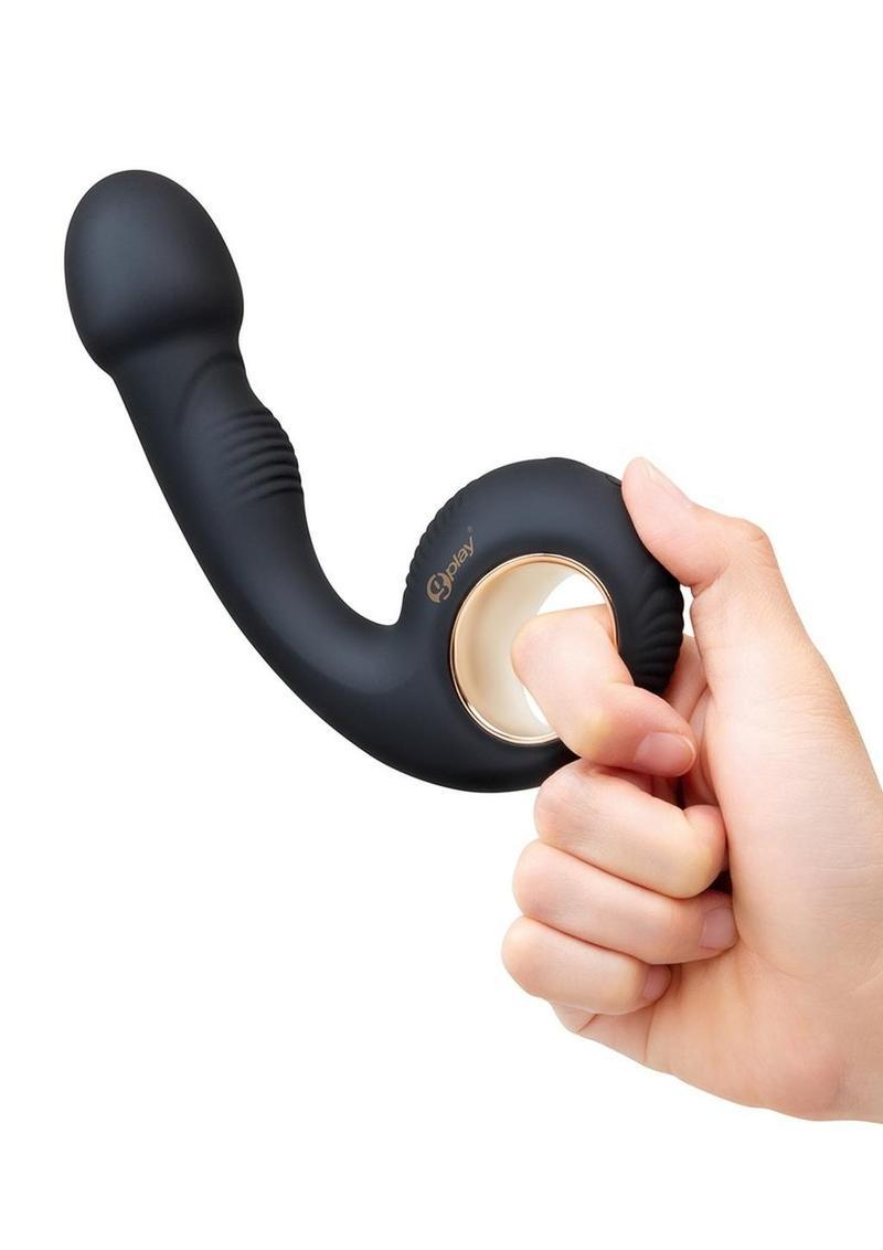 Bodywand G-Play Ergonomic Rechargeable Silicone Dual Motor Squirt Trainer Vibrator with Clitoral Stimulator - Buy At Luxury Toy X - Free 3-Day Shipping
