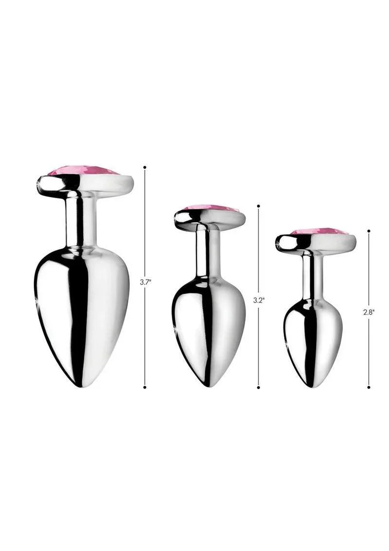 Booty Sparks Heart Gem Anal Plug Set Booty Sparks Heart Gem Anal Plug Set