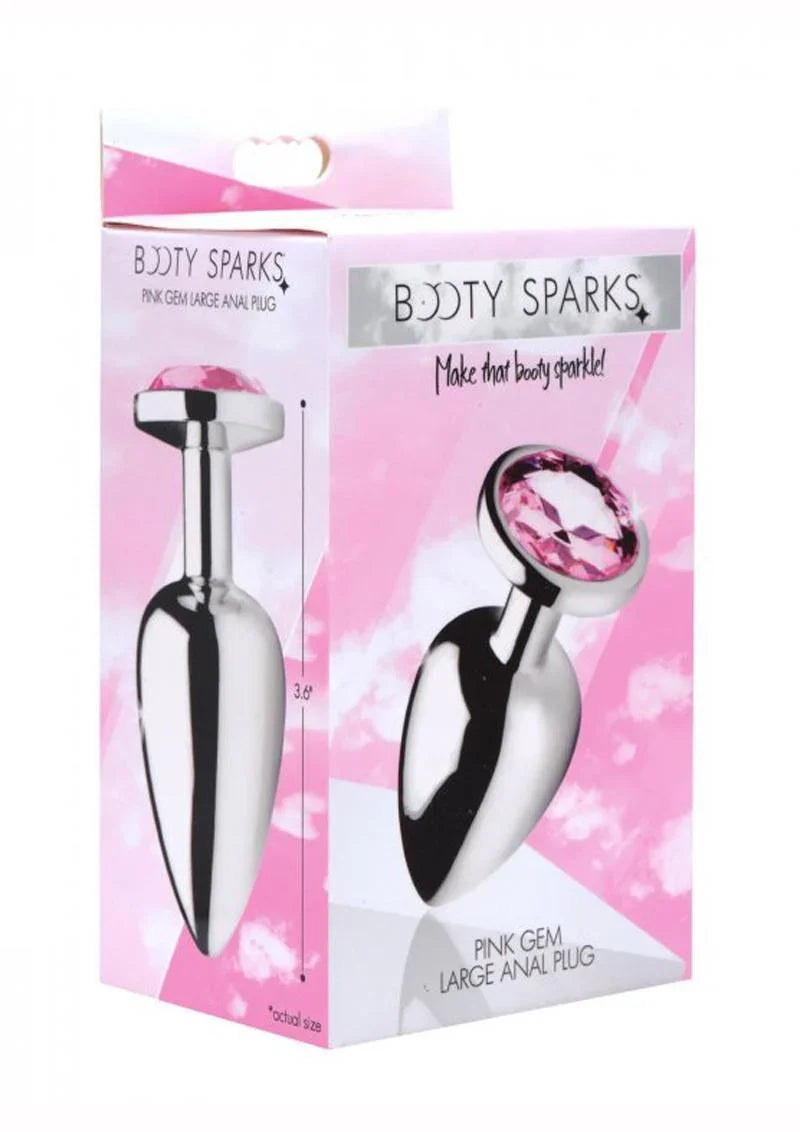 Booty Sparks Pink Gem Large Anal Plug - Buy At Luxury Toy X - Free 3-Day Shipping