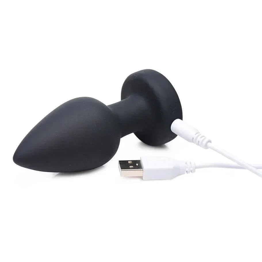 Booty Sparks Rechargeable Light Up Vibrating Anal Plug with Remote Con Booty Sparks Rechargeable Light Up Vibrating Anal Plug with Remote Con