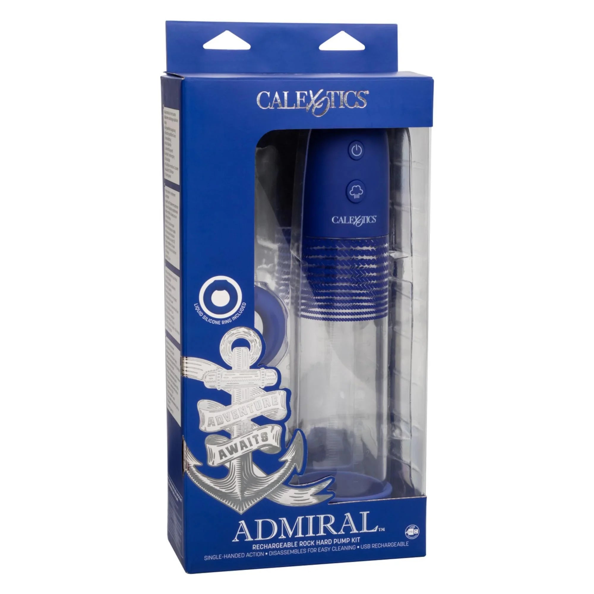 CalExotics Admiral Rechargeable Rock Hard Pump Kit - Buy At Luxury Toy X - Free 3-Day Shipping
