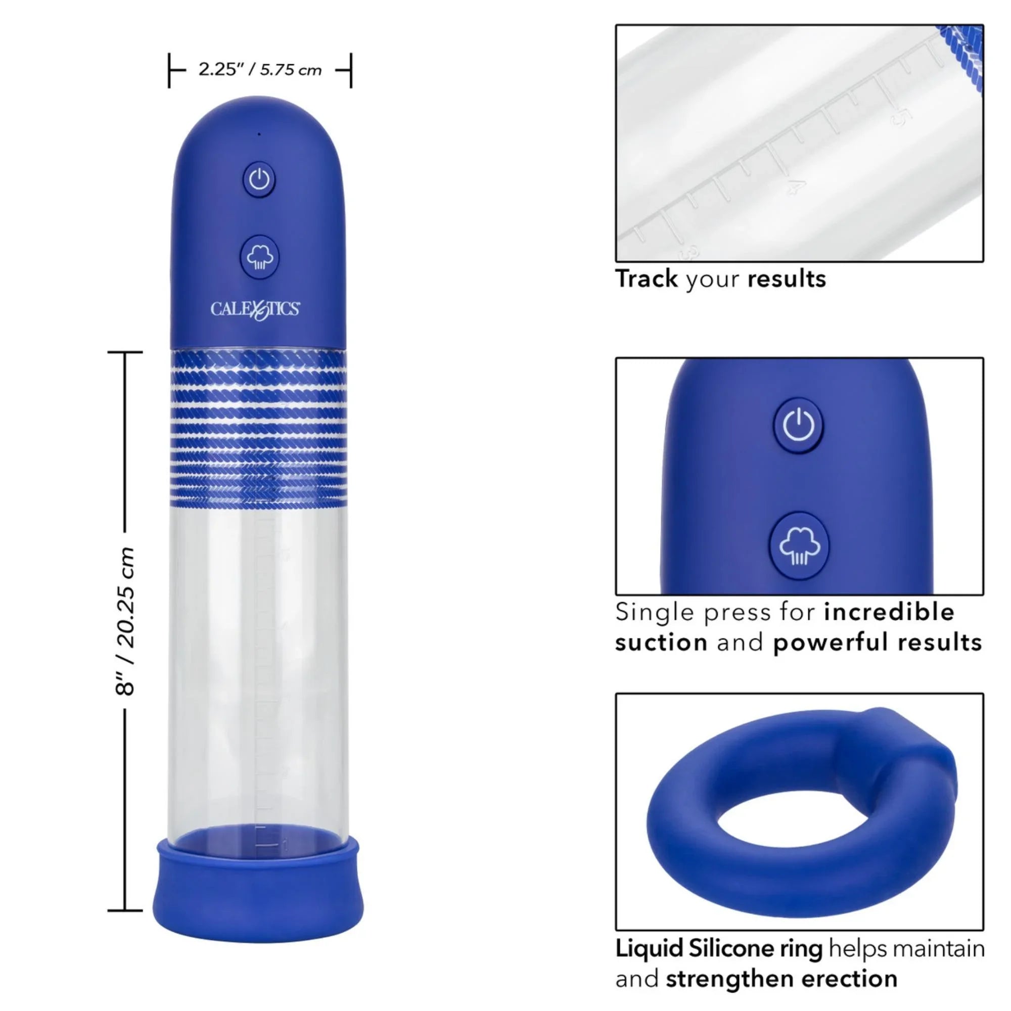 CalExotics Admiral Rechargeable Rock Hard Pump Kit - Buy At Luxury Toy X - Free 3-Day Shipping