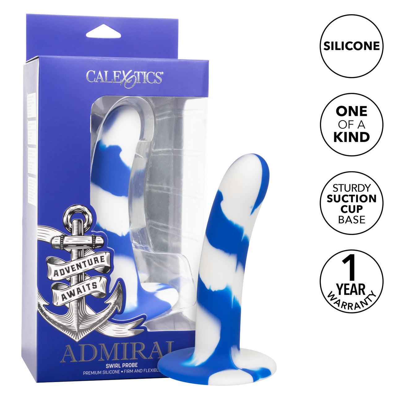 CalExotics Admiral Silicone Swirl Probe - Buy At Luxury Toy X - Free 3-Day Shipping