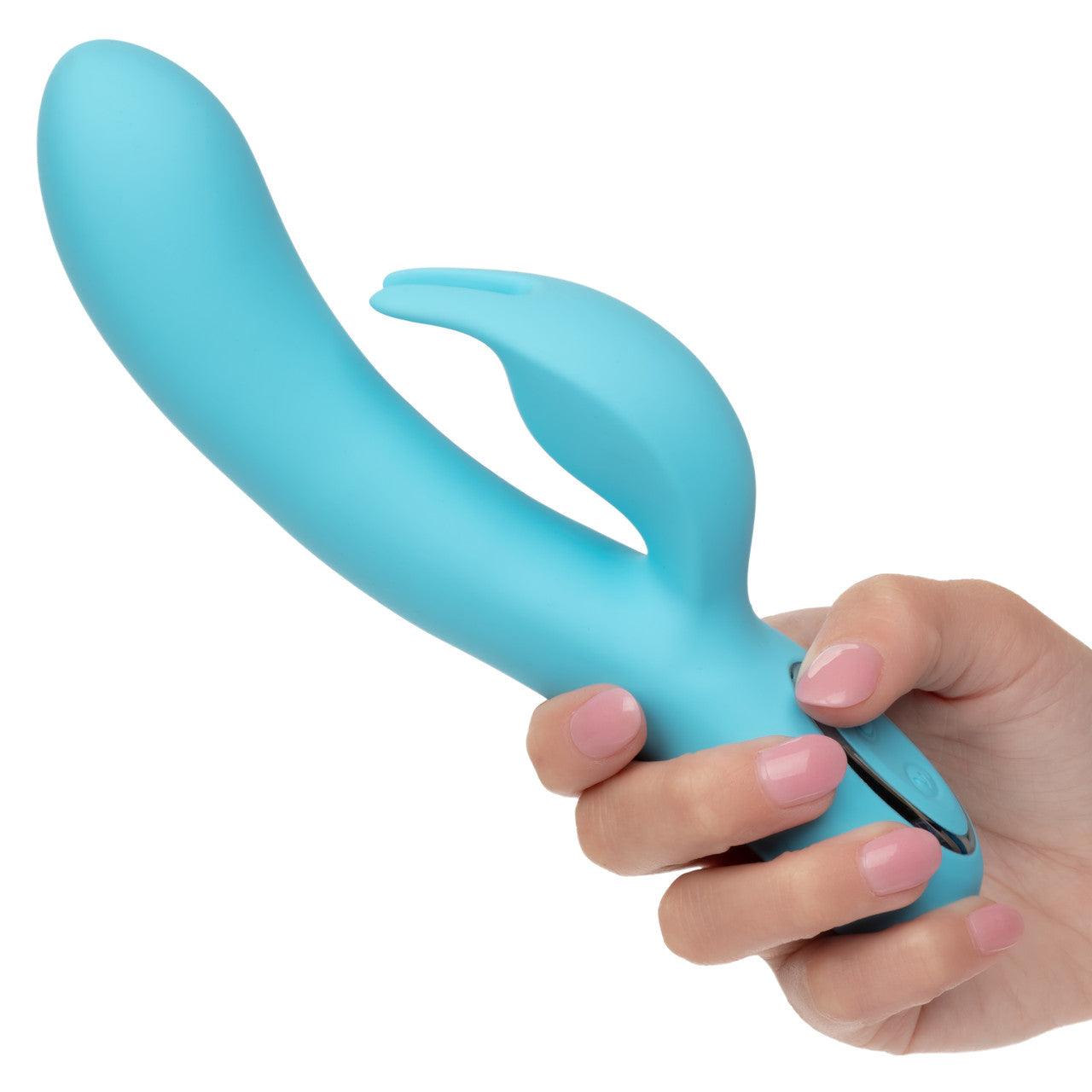 CalExotics Azure Collection Bunny G Rechargeable Silicone Vibrator - Buy At Luxury Toy X - Free 3-Day Shipping