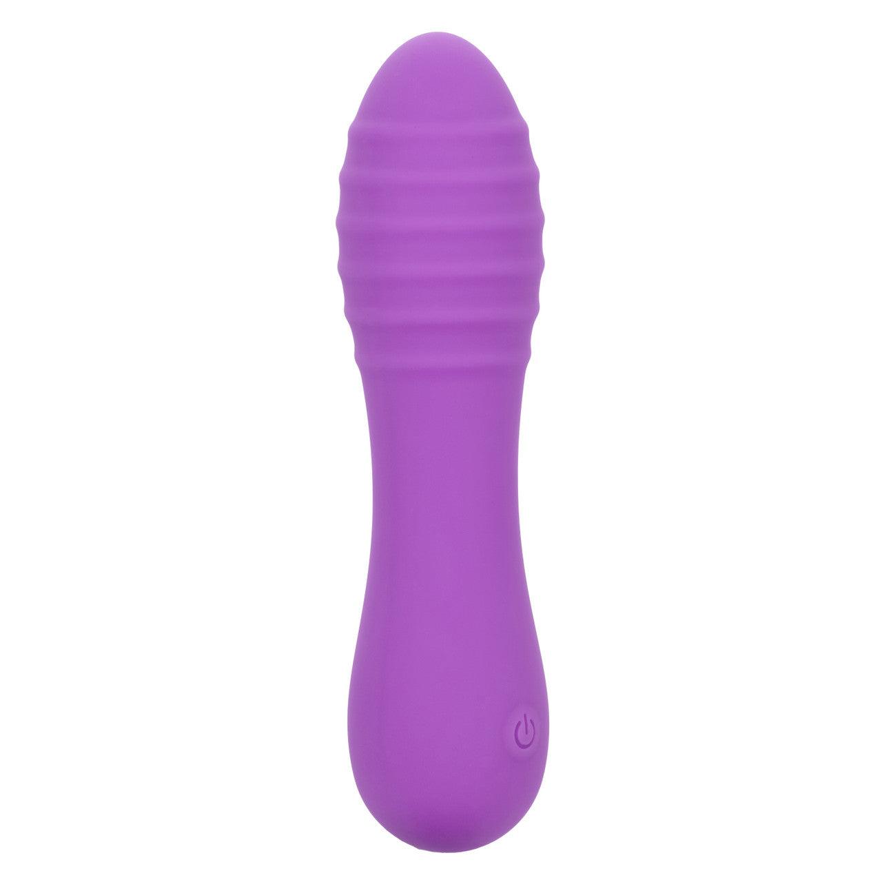 CalExotics Bliss Liquid Silicone Ripple Rechargeable Vibrator with Clitoral Stimulator - Buy At Luxury Toy X - Free 3-Day Shipping