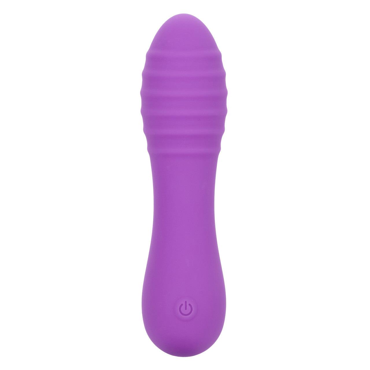 CalExotics Bliss Liquid Silicone Ripple Rechargeable Vibrator with Clitoral Stimulator - Buy At Luxury Toy X - Free 3-Day Shipping