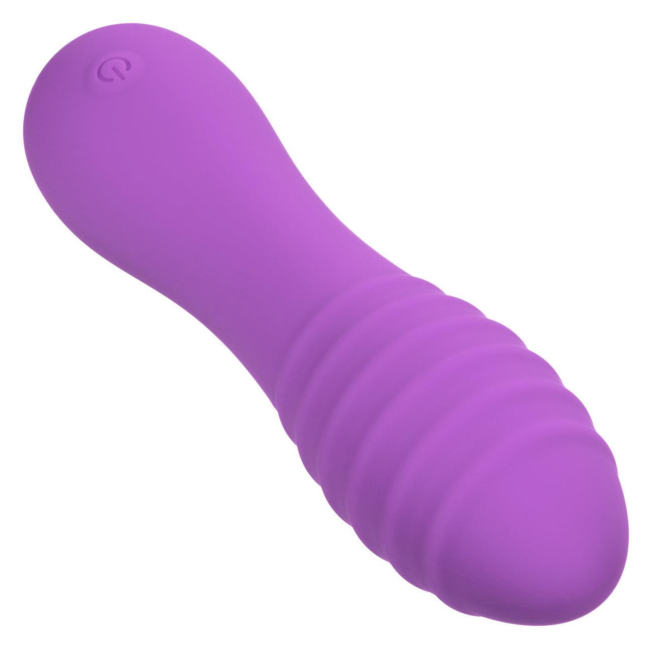 CalExotics Bliss Liquid Silicone Ripple Rechargeable Vibrator with Clitoral Stimulator - Buy At Luxury Toy X - Free 3-Day Shipping
