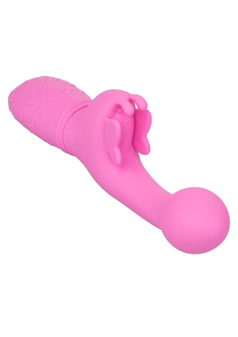 CalExotics Butterfly Kiss Rechargeable Silicone Dual Vibrator - Buy At Luxury Toy X - Free 3-Day Shipping