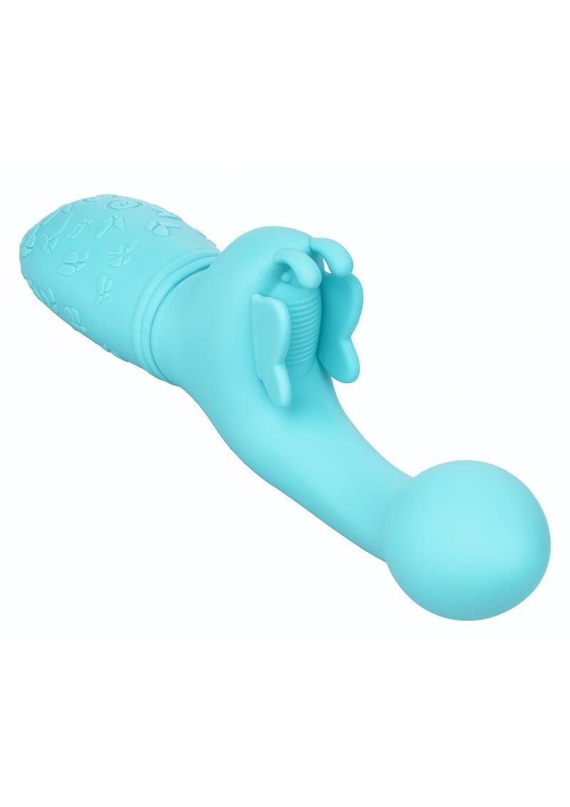 CalExotics Butterfly Kiss Rechargeable Silicone Dual Vibrator - Buy At Luxury Toy X - Free 3-Day Shipping