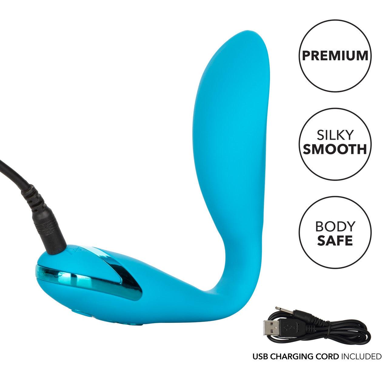 Calexotics California Dreaming Palm Springs Pleaser Rechargeable Silicone Contoured Vibrator - Buy At Luxury Toy X - Free 3-Day Shipping