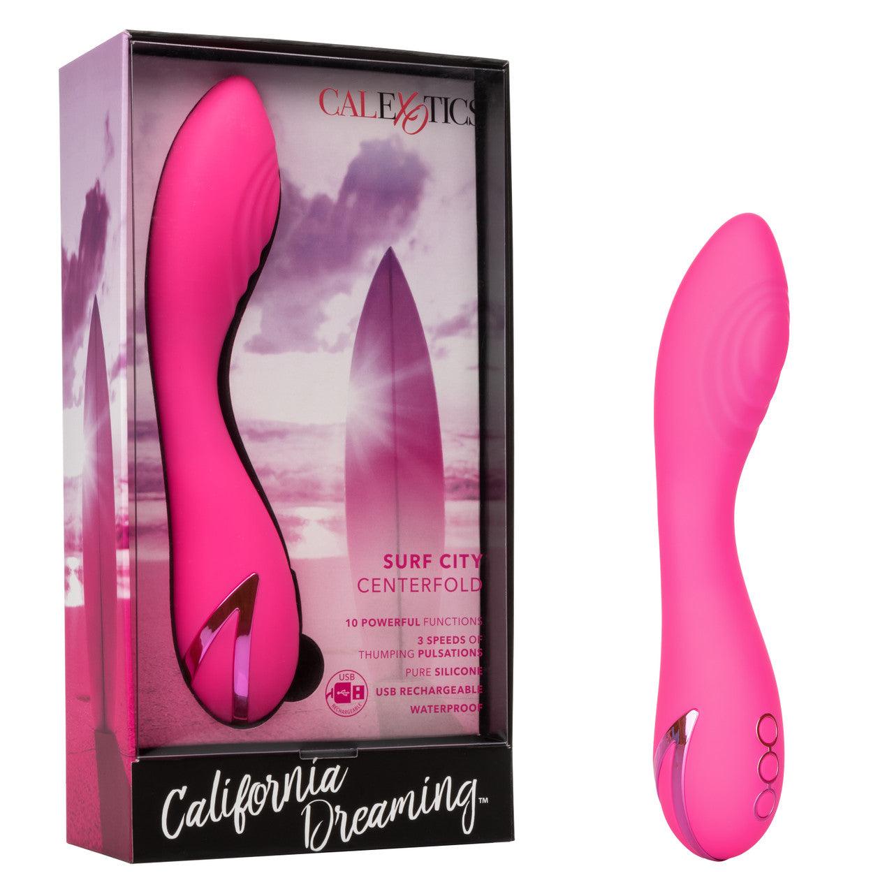 Calexotics California Dreaming Surf City Centerfold Rechargeable Silicone Vibrator - Buy At Luxury Toy X - Free 3-Day Shipping