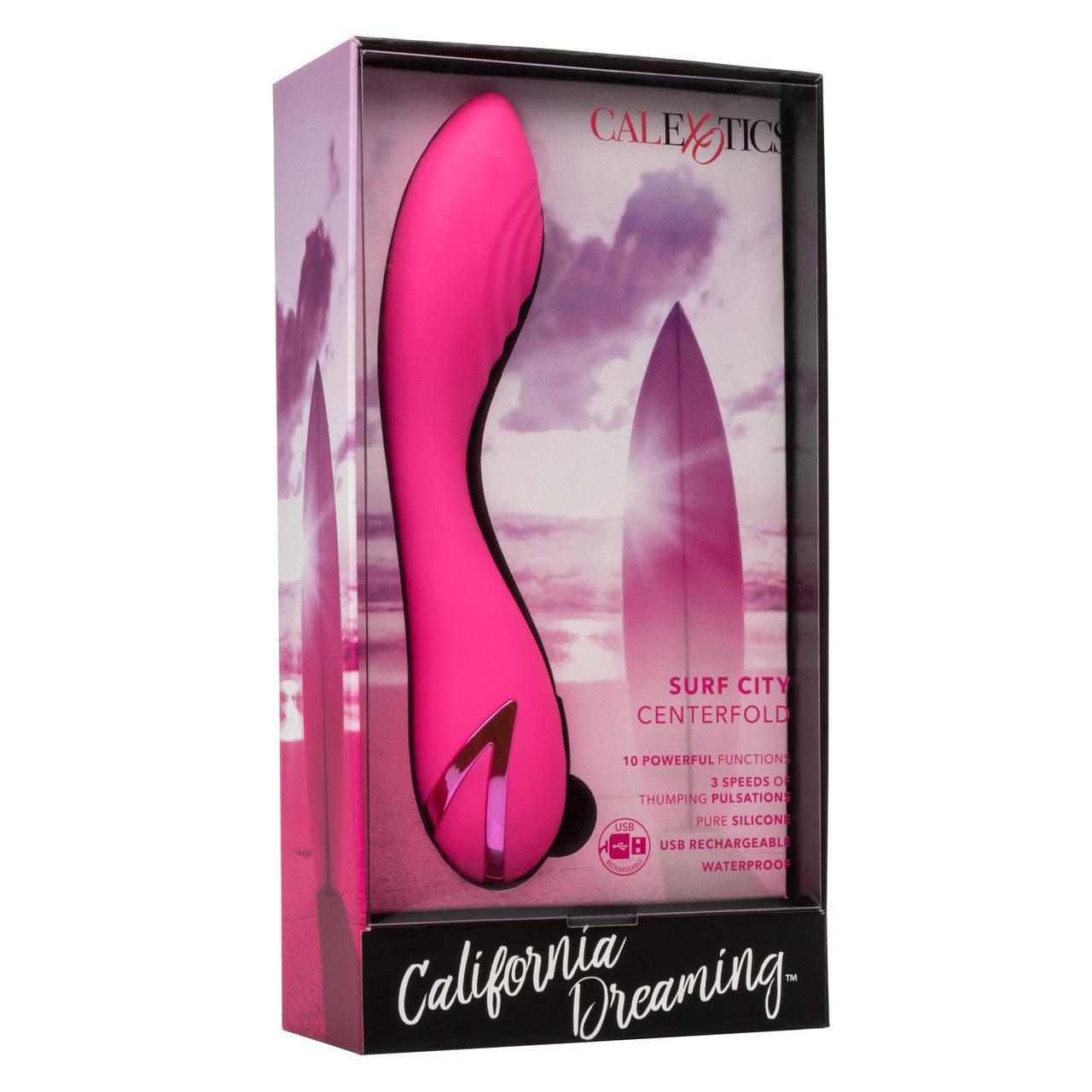 Calexotics California Dreaming Surf City Centerfold Rechargeable Silicone Vibrator - Buy At Luxury Toy X - Free 3-Day Shipping
