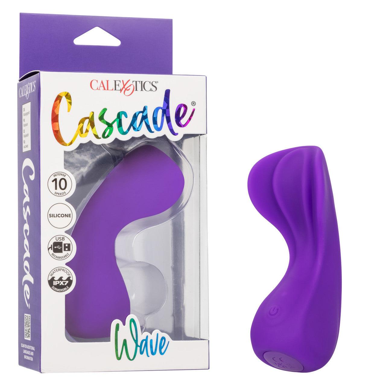CalExotics Cascade Wave Rechargeable Silicone Vibrator - Buy At Luxury Toy X - Free 3-Day Shipping