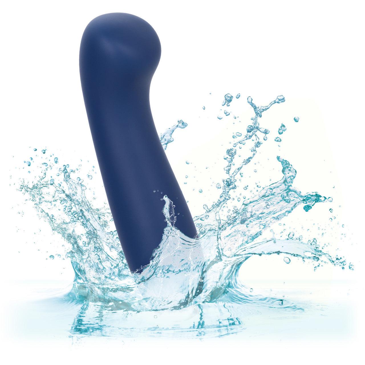 CalExotics Cashmere Satin G Rechargeable Silicone G-Spot Vibrator with Clitoral Stimulator - Buy At Luxury Toy X - Free 3-Day Shipping