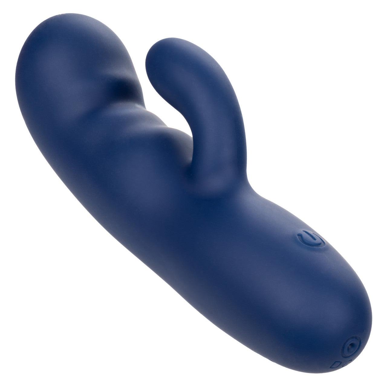 CalExotics Cashmere Silk Duo Rechargeable Silicone Rabbit Vibrator - Buy At Luxury Toy X - Free 3-Day Shipping