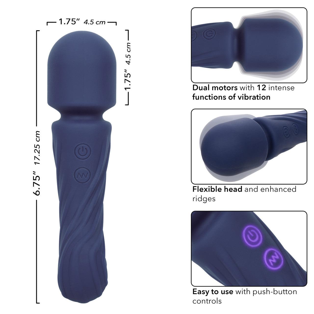 CalExotics Charisma Allure Rechargeable Silicone Massager Wand - Buy At Luxury Toy X - Free 3-Day Shipping