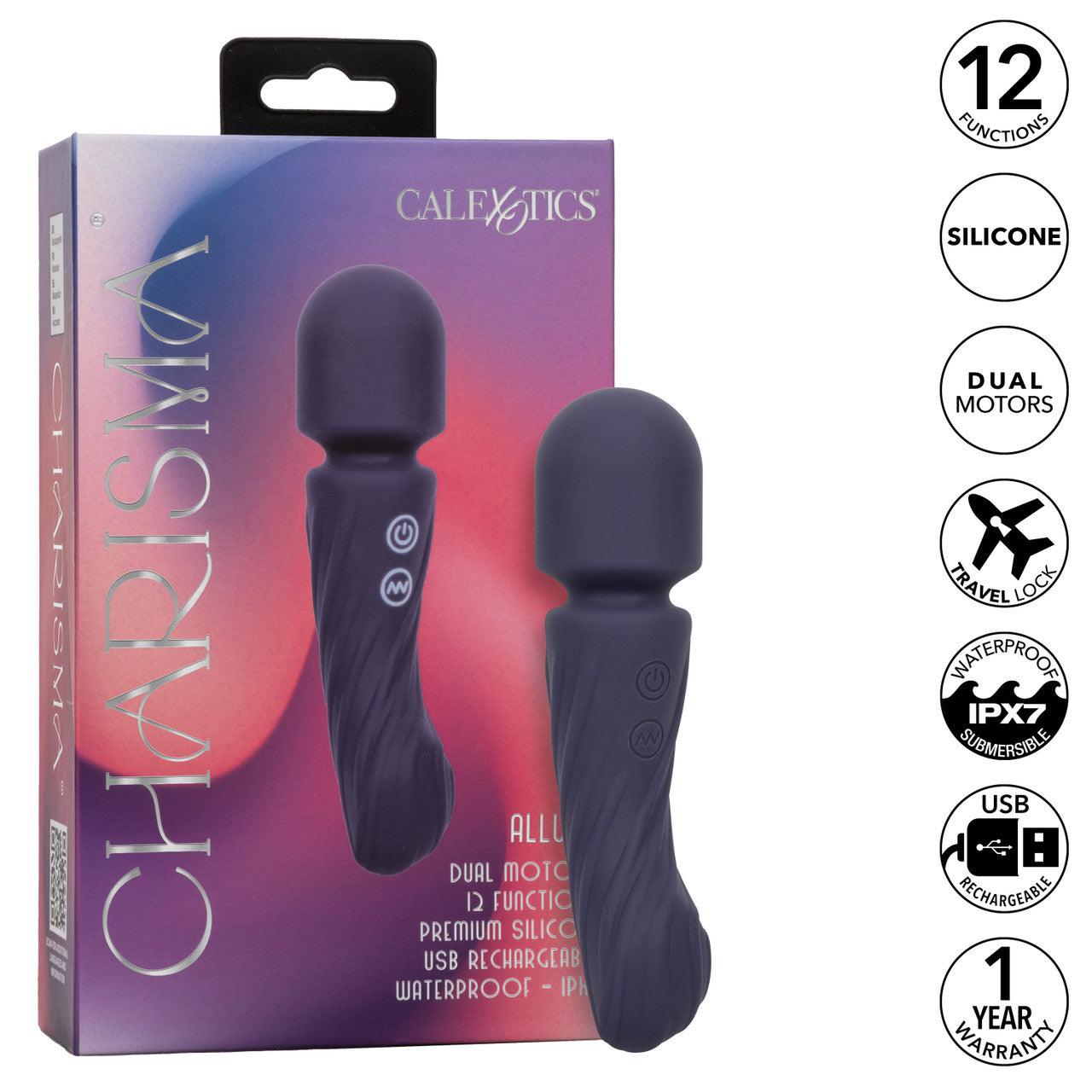 CalExotics Charisma Allure Rechargeable Silicone Massager Wand - Buy At Luxury Toy X - Free 3-Day Shipping